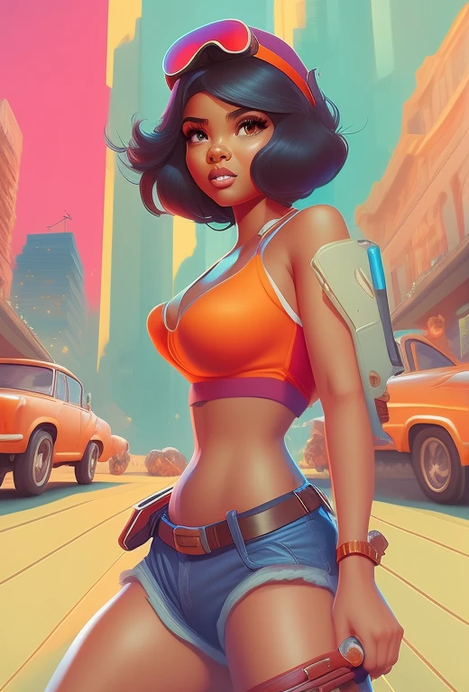 master part, melhor qualidade,Anissiaanisi,(Pixar 1.23 estilo), 2d, Artgerm 4K, Artgerm extremamente detalhado, in digital illustration style