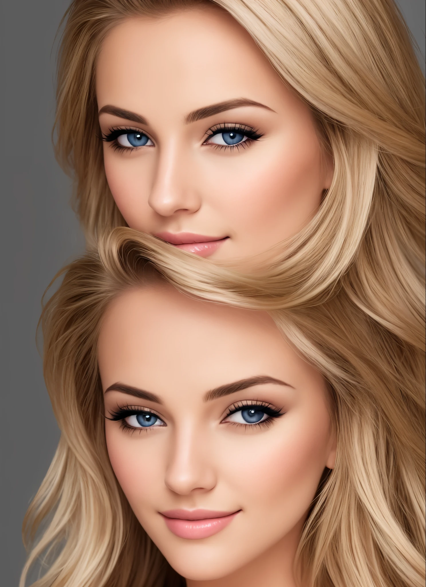 a beautiful blonde woman, detailed face, ultrarealistic