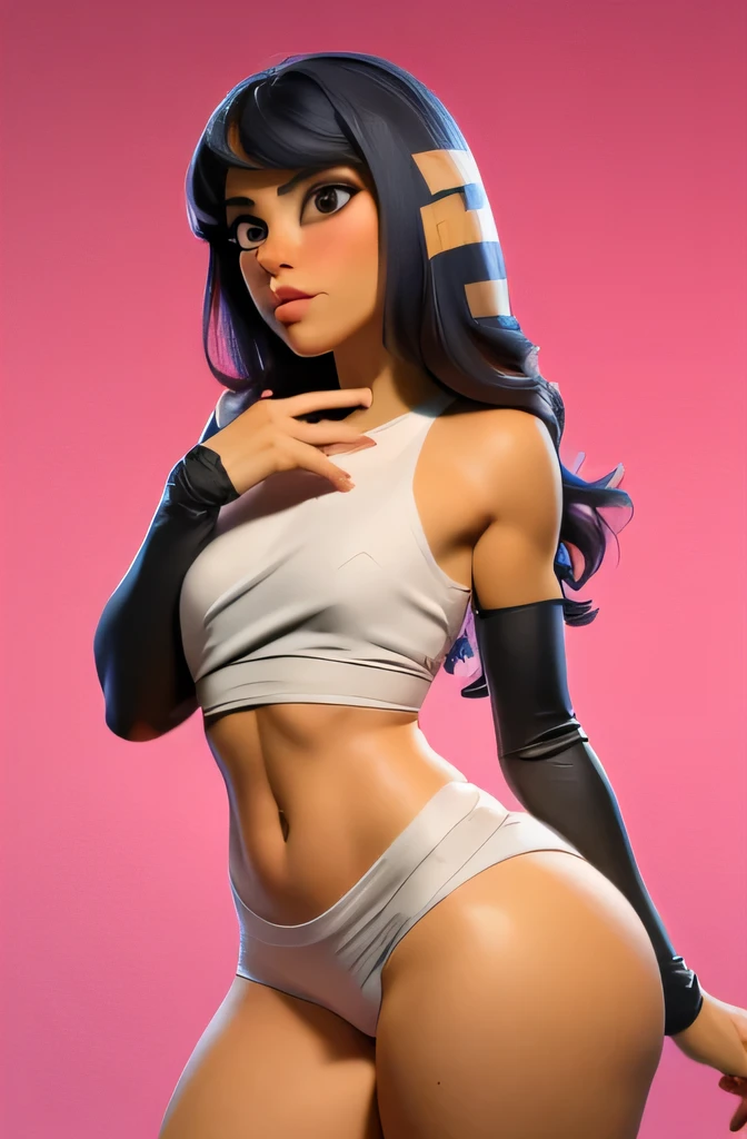 mujer joven atletica, (((desnuda))), pose sugestiva sexy, degenerada, bulgar , mojada, cabello negro, ojos detallados maquillaje egipsio,(( cuerpo completo))