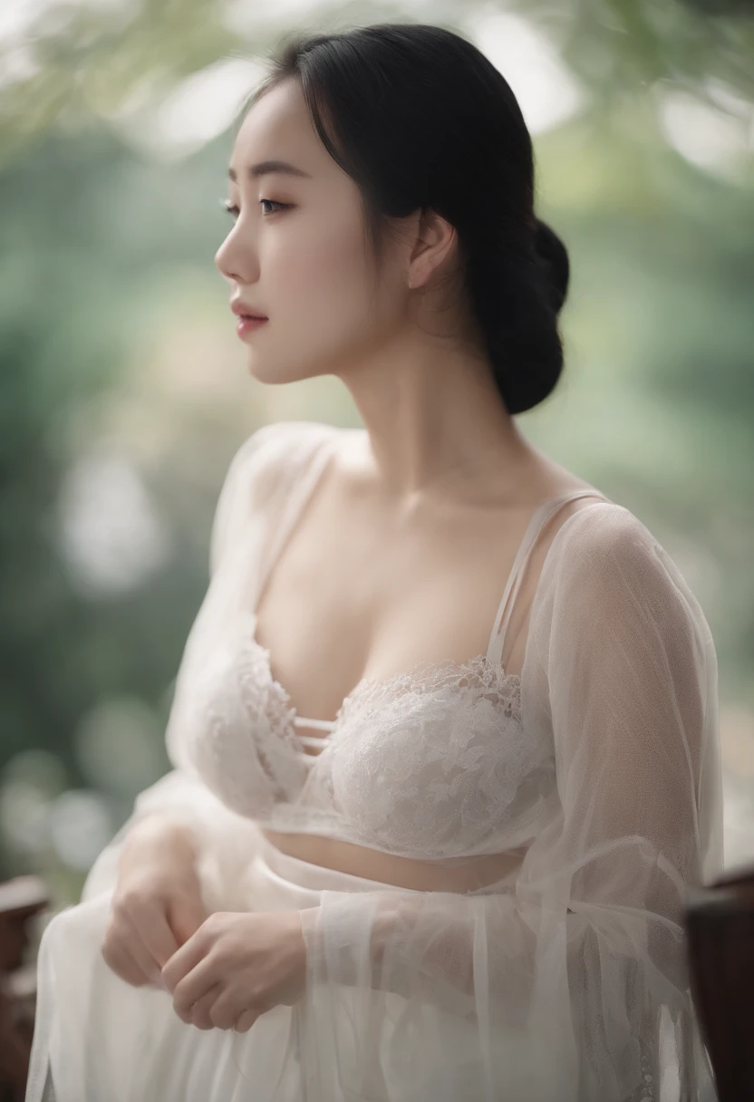 A -yeld Chse beauty,Wearing revealing and sexy clothes。oint strap bra,Huge tits filled with milk,Black lace transparent thong,Long legarefoot,Tied to a cross,Painful expression,8K high-definition
