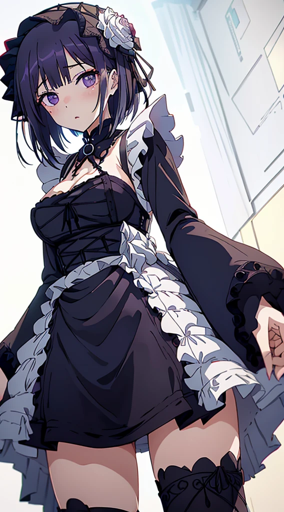 best quality, amazing quality, very aesthetic, absurdres, 1girl, kirigaya suguha, sword art online, nipple,perfect face, 4k, extremely detailed anime illustration,, enhanced details,cowboy shot,perfect anatomy, light rays,smooth skin, feminine expression, (black background), cristal clear eyes, beautiful face,