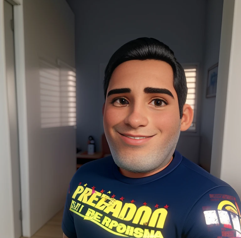 um rapaz bonito e jovem, de pele morena
