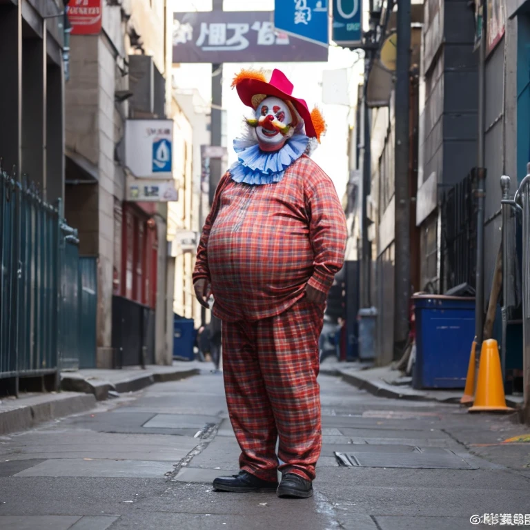 The clown guy is so fat、'Stand up.