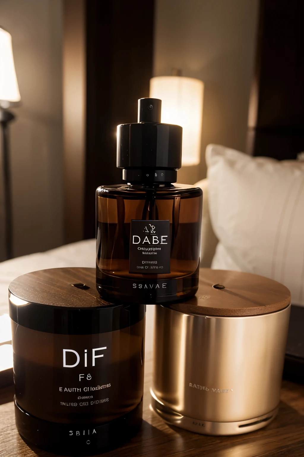 A logo with FD f comes from fragrances and D from Dubai