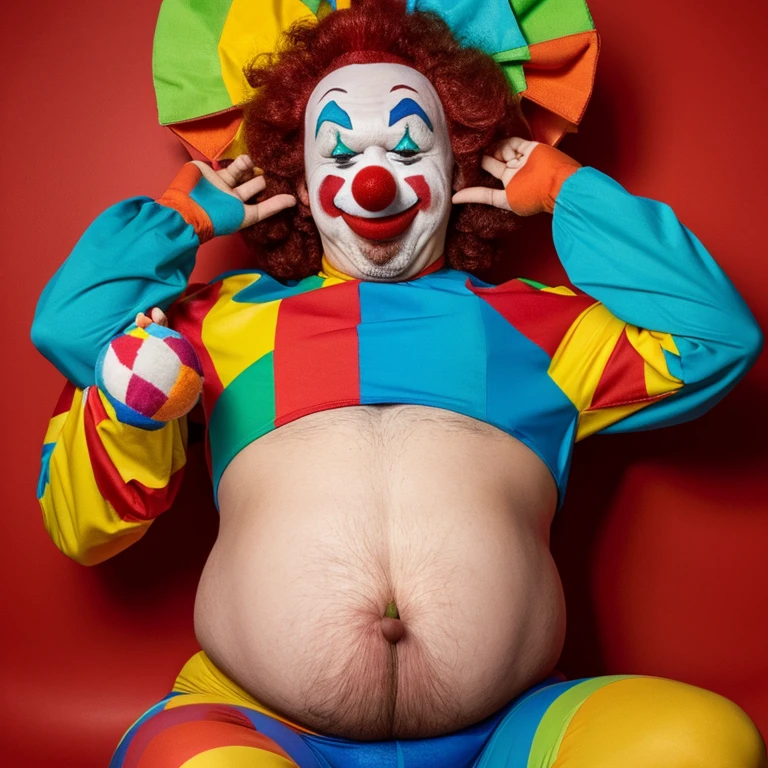 Clown man gets fat Clown man&#39;My stomach is getting rounder