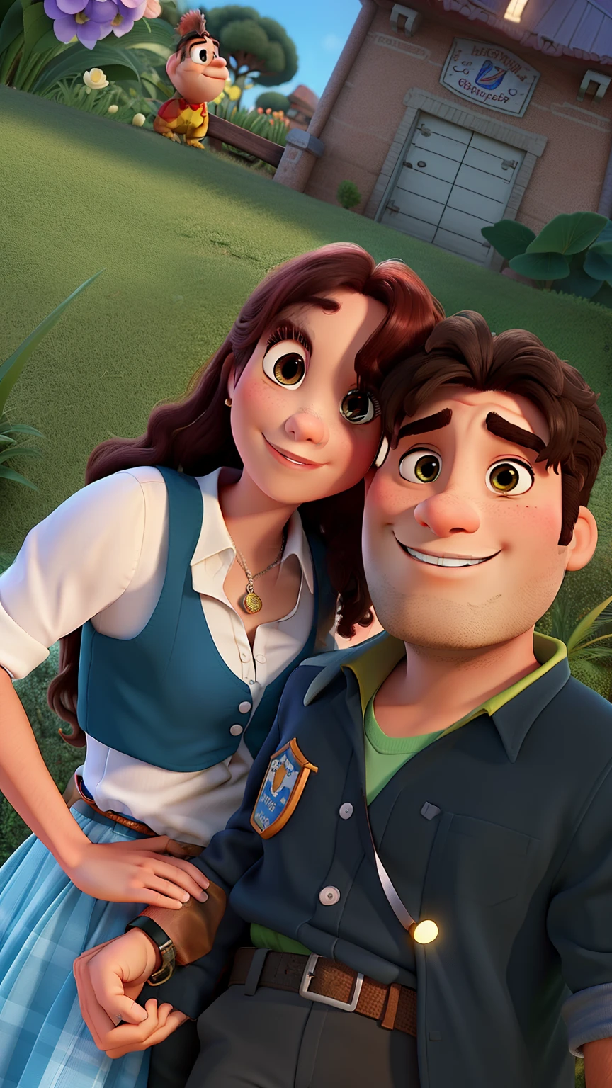 romantic couple, igual aos filmes Disney Pixar