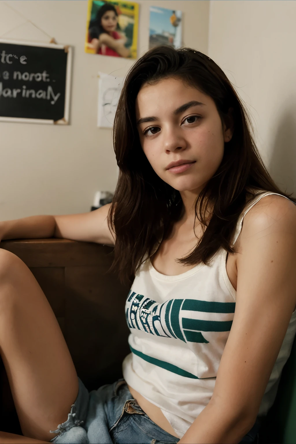 Prompt:
Adolescente loira branca
