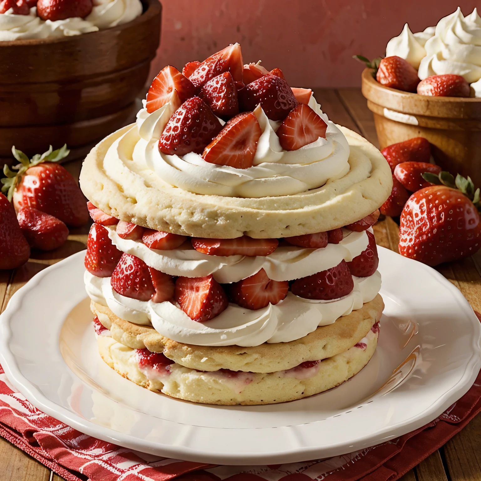 Naked strawberry shortcake