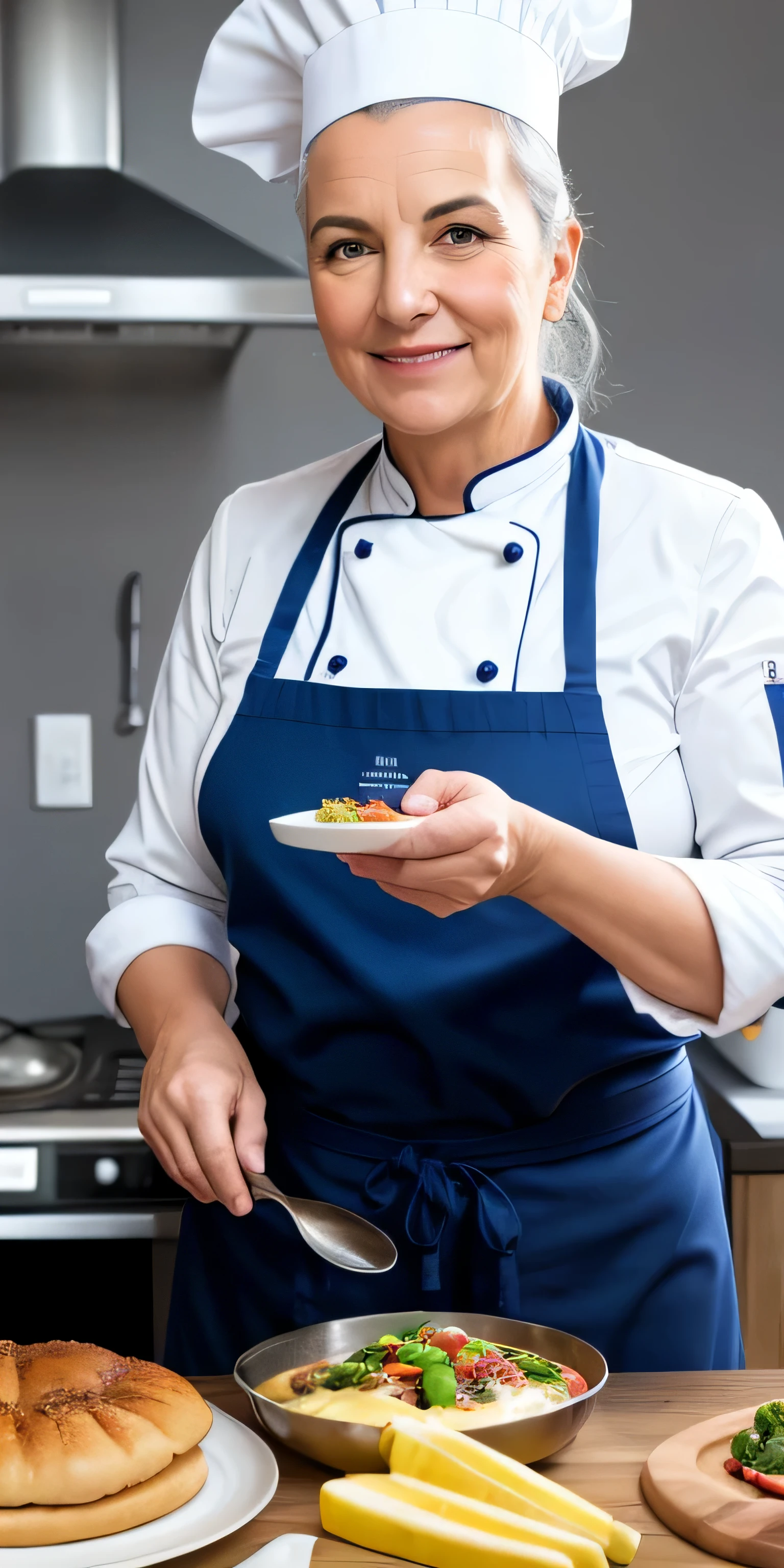 Photo d'une Européenne de 40 ans dans une cuisine
