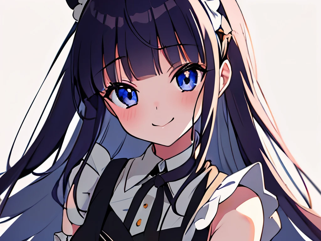 ((masterpiece)), ((best quality)), (ultra-detailed), anime style, a cute girl, 1girl, solo, maid00, ((beautiful eyes))0, smile