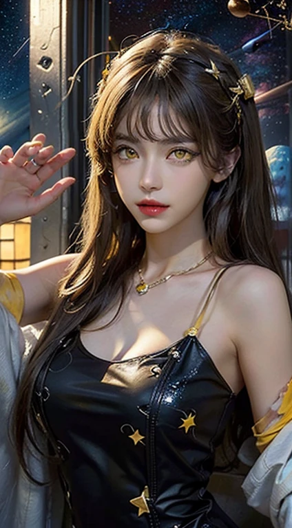 ((Realistic lighting, highest quality, 8k, masterpiece: 1.3)), Clear focus: 1.2, 1 girl, Perfect body beauty: 1.4, Slim Abs: 1.1, ((Dark brown hair, Big Breasts: 1.3)), (Finished with body paint,Body Painting Costume, transparent_Catsuit with peacock feather pattern and deep slits : 1.4), (outside, Night view: 1.1),ruins,Yokohama,Body Paint Dresses, whole body, Long legs, Highly detailed face, Fine Eyes, double eyelid