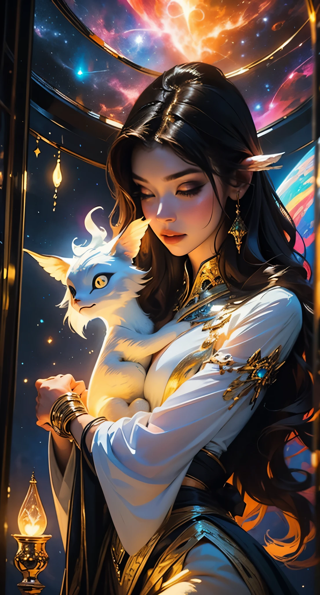 a boat inside a heart, surreal, dreamlike, cosmic, vibrant colors, ethereal glow, intricate details, smooth, mystical, fantasy, digital painting, trending on artstation, poetic, romantic, celestial lighting, swirling nebulae, celestial beings, divine energy, infinite love, mesmerizing composition, enchanting atmosphere, spiritual, transcendent, stunning, otherworldly, magical