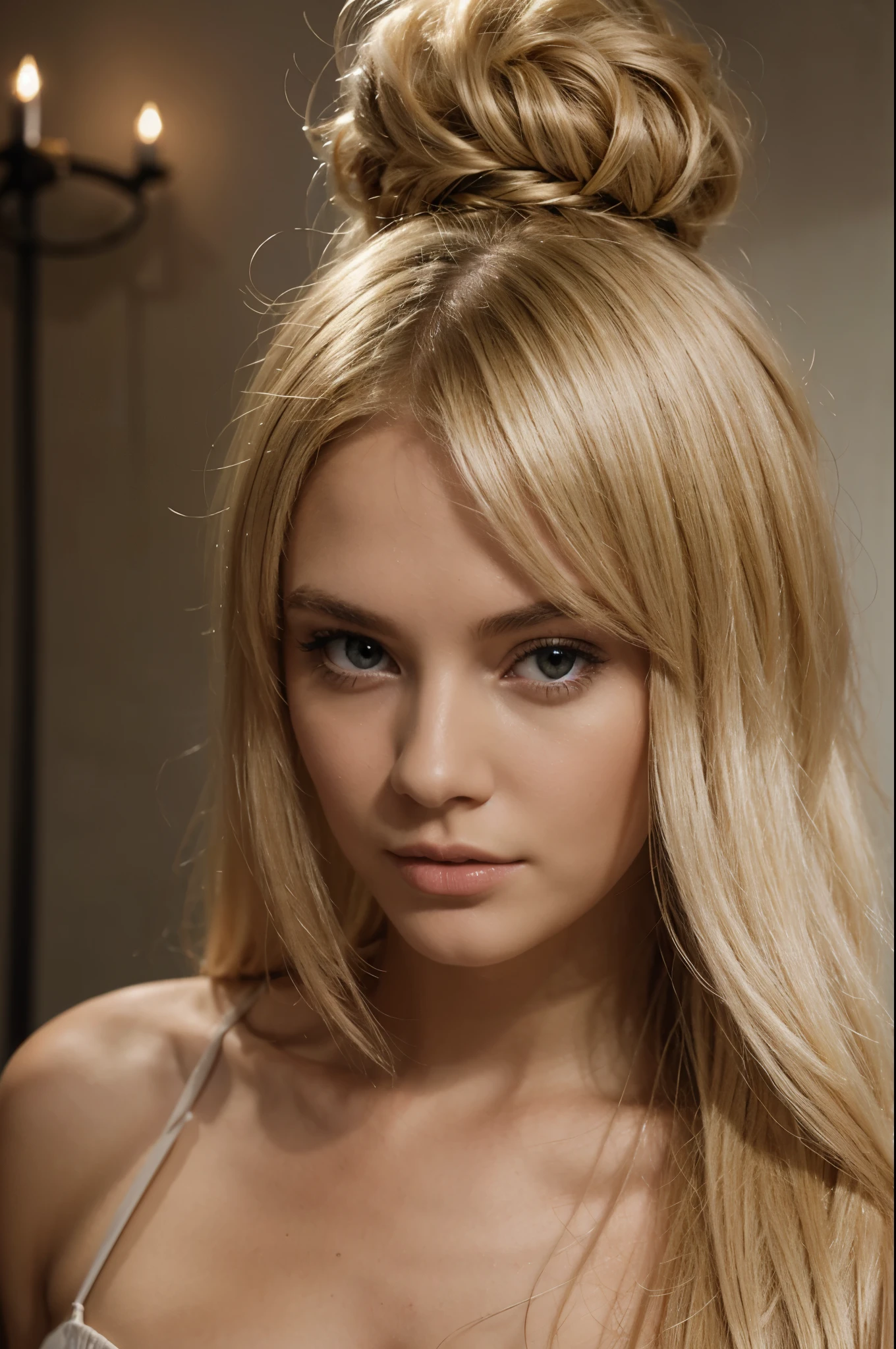 Blonde platine en chenise