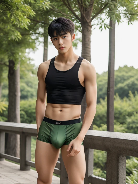 teenagers , young , light-skin , wearing an dark green sexy underwear, tmasterpiece,k hd,the feet,Transparent sports vest,semi transparent,black long socks,The barefoot , green colour , handsome and cute , extreme cute boy , white skin , dark green underwear boxers shorts , extremely tall and cute boy ,oppa model , handsome model , full body , dark green boxers underwears short shorts , black socks , white light-skin , Chinese model , young boy , white skin , handsome and extremely cute , green boxers underwear shorts , long black socks , handsome model , at the park , jogging , model oppa , long legs , jogging , running , high knee black socks ,black long socks , stand up , extremely tall , extremely high , green underwears , green sports underwear , long black socks , clean and white legs , Chinese model , extremely long legs , looking at the camera , clean and white thigh , heavy bulge , kid face , baby face , wearing jacket , green underwears boxers , light and white skin , Chinese model , strike a pose , sexy pose , horny boy