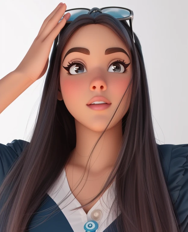 Uma mulher estilo disney pixar, alta qualidade, melhor qualidade