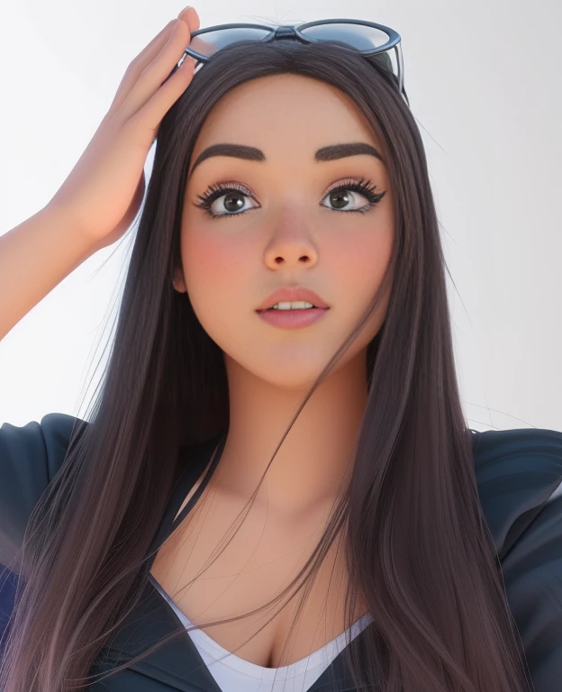 Uma mulher estilo disney pixar, alta qualidade, melhor qualidade
