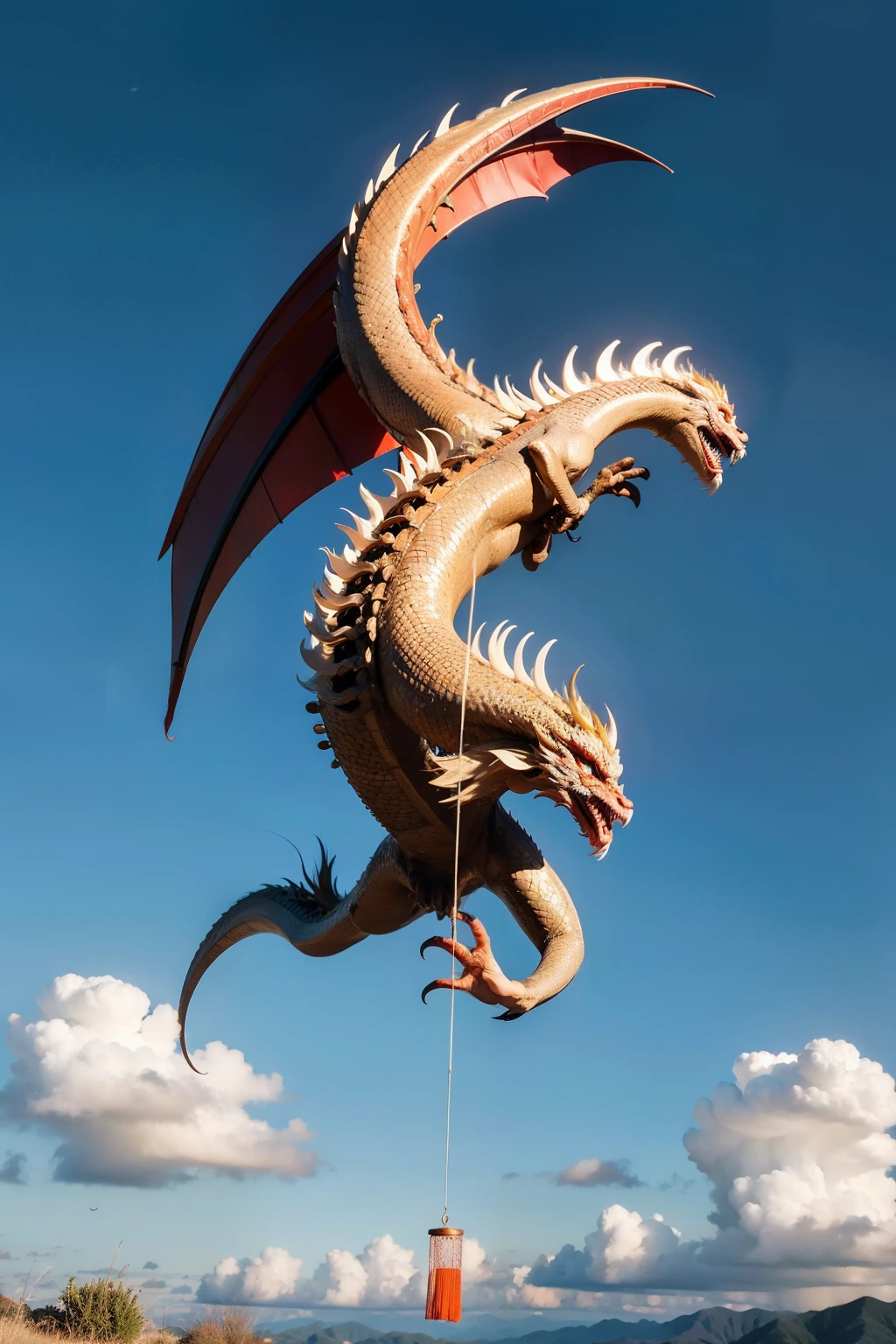 Inspired by the Chinese Dragon,Design a flying IP image