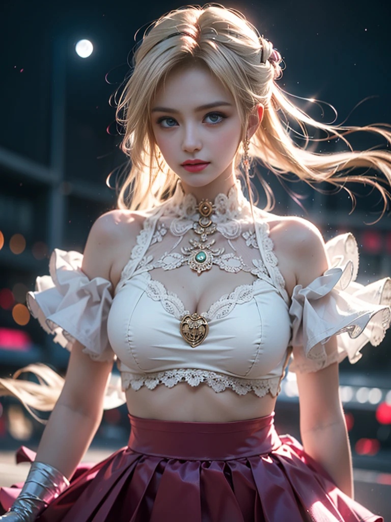 tmasterpiece,Highest image quality,super detailing,Best quality ,Extremely Delicately Beautiful, Very meticulous,Best quality, offcial art, extremely detaild的 CG unified 8k wallpapers,(CG Unity 8K wallpaper in extreme detail,tmasterpiece,Highest image quality),(Delicate light and shadow,The picture is highly dramatic,Cinematic lens effect), (the sailor moon:1.1),Charming smile,double tails, eBlue eyes,golden hair, Lace bra,whitegloves, mini-skirts,dynamicposes),The background is the universe(Exceptional detail,The lighting effect is outstanding,Vista wide angle),(Excellent rendering,Enough to stand out from the crowd),性感Big breasts,The sexiest look,Twisted braided kini swimsuit,Dreamcatcher earrings,The most beautiful woman in the world,(Big breasts,Deep,The kinky is exposed,Camel toes,Taste,),