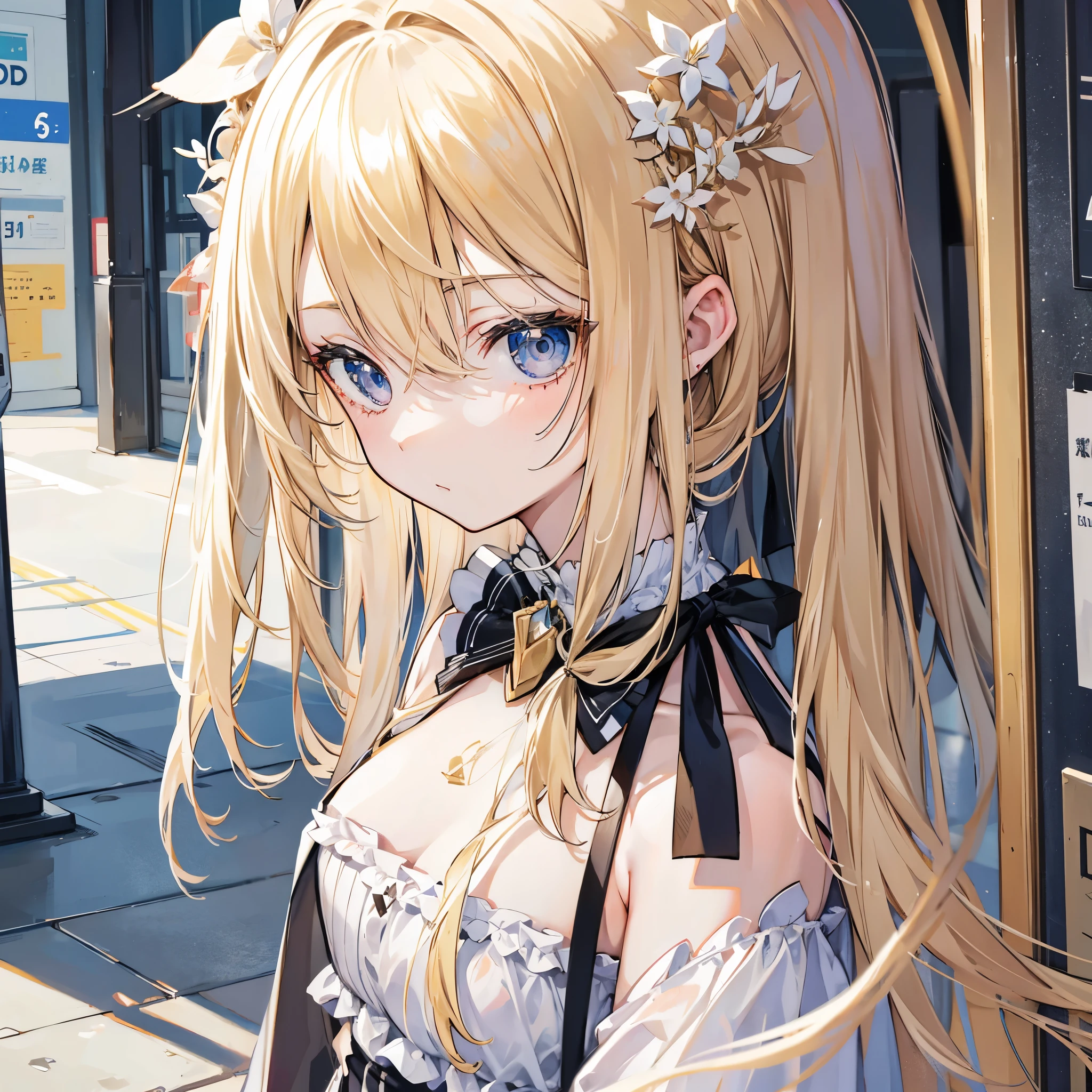 ((1mature lady:1.3, age of 45)), (standing on a dark street), (highway lights), (calm lighting), (night), sexy pose, (very delicate and beautiful work), (masterpiece), one girl, ((wearing in a gothic ta dress:1.37, gothic Loliashion:1.5)), very detailed and leaky waist, attractive look, beautifully clear eyes, ((blonde twin-tails hair:1.5)), delicate necklace, delicate earrings, simple blurred background, extreme detailed description, beautiful, attractive, Super fine painting, pretty face, big, big, big, big, fine body, fine collarbone, beautiful lips, smooth ass, mix4, (8k, RAW photo, top quality, masterpiece: 1.37), (realistic, realistic: 1.37), one girl, cute, cityscape, night, humidity, professional lighting, photon mapping, radiation, physics cs-based rendering