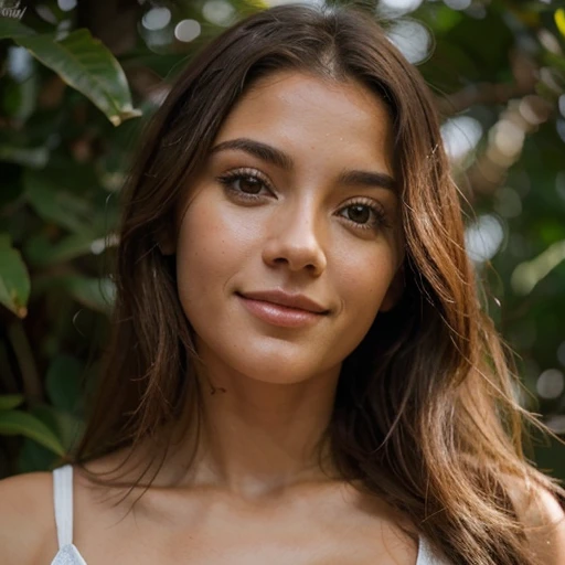 crie uma imagem de uma mulher de 20 anos, com a pele clara, cabelo longo e ruivo, olhos verdes. develop a facial expression that conveys sensuality, um sorriso sedutor. Coloque-a em um ambiente ensolarado, com luz natural destacando os tons de sua pele e cabelos. Use soft lighting that highlights the natural features of the face, avoiding harsh shadows that can distort the appearance. Add textures to the skin to emphasize authenticity, incorporating tone variations, poros e outros elementos naturais.
Coloquea em uma cena que mostre todos os aspectos do corpo jovem e belo