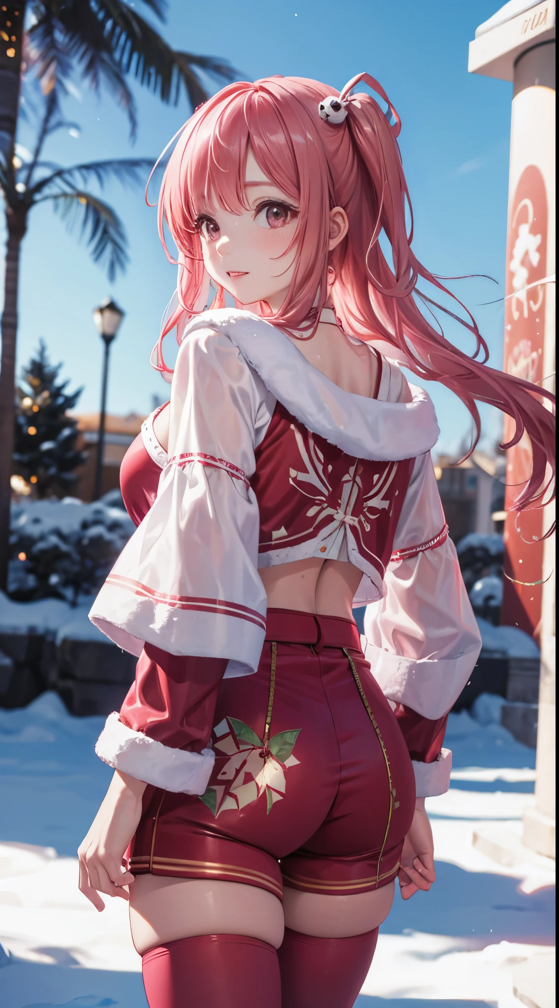 Honoka,Christmas Clothes ,parque nevado