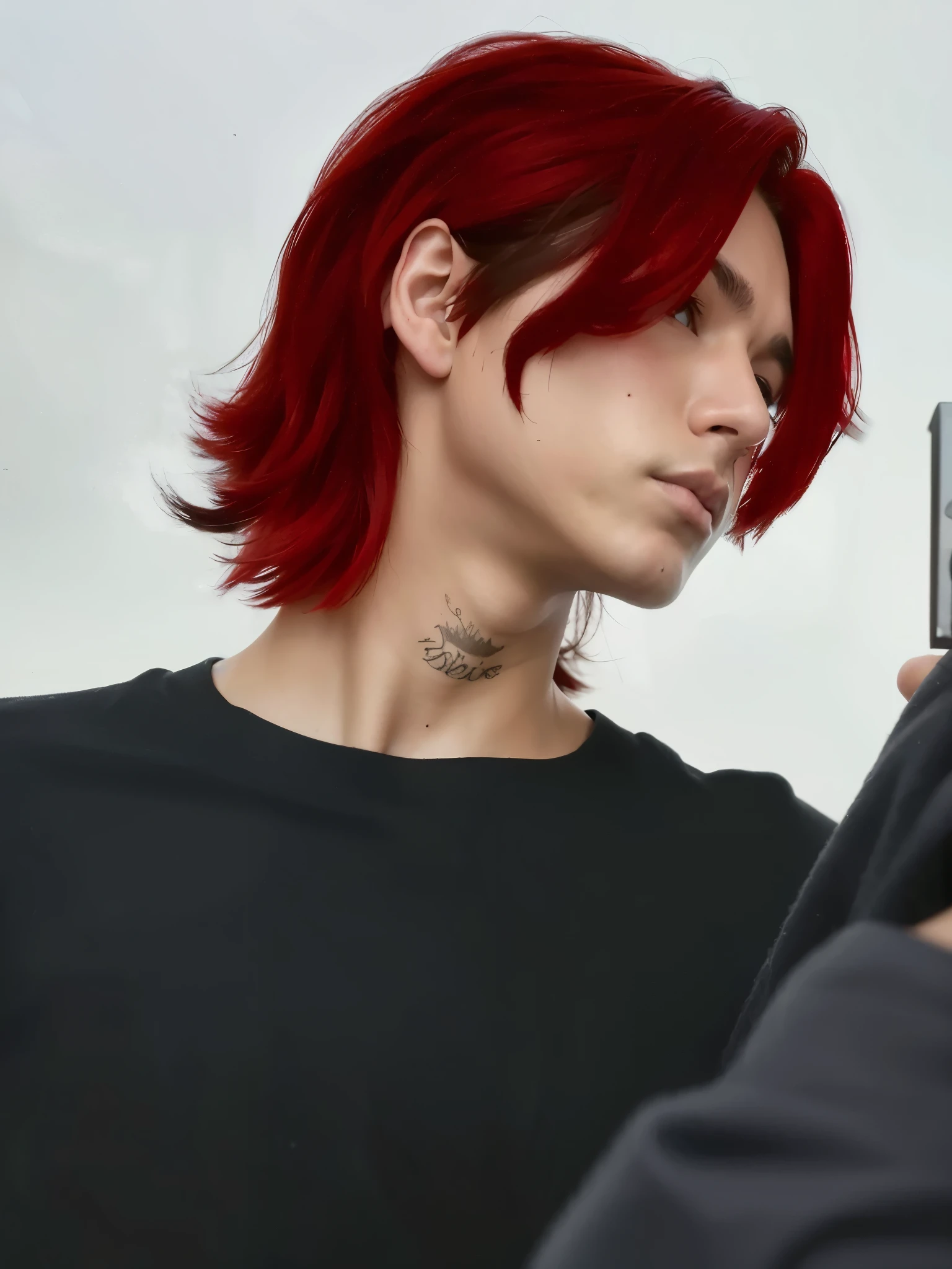 Primer plano Retrato de un hombre , (cabello rojo oscuro: 1.2),!
More realistic hair