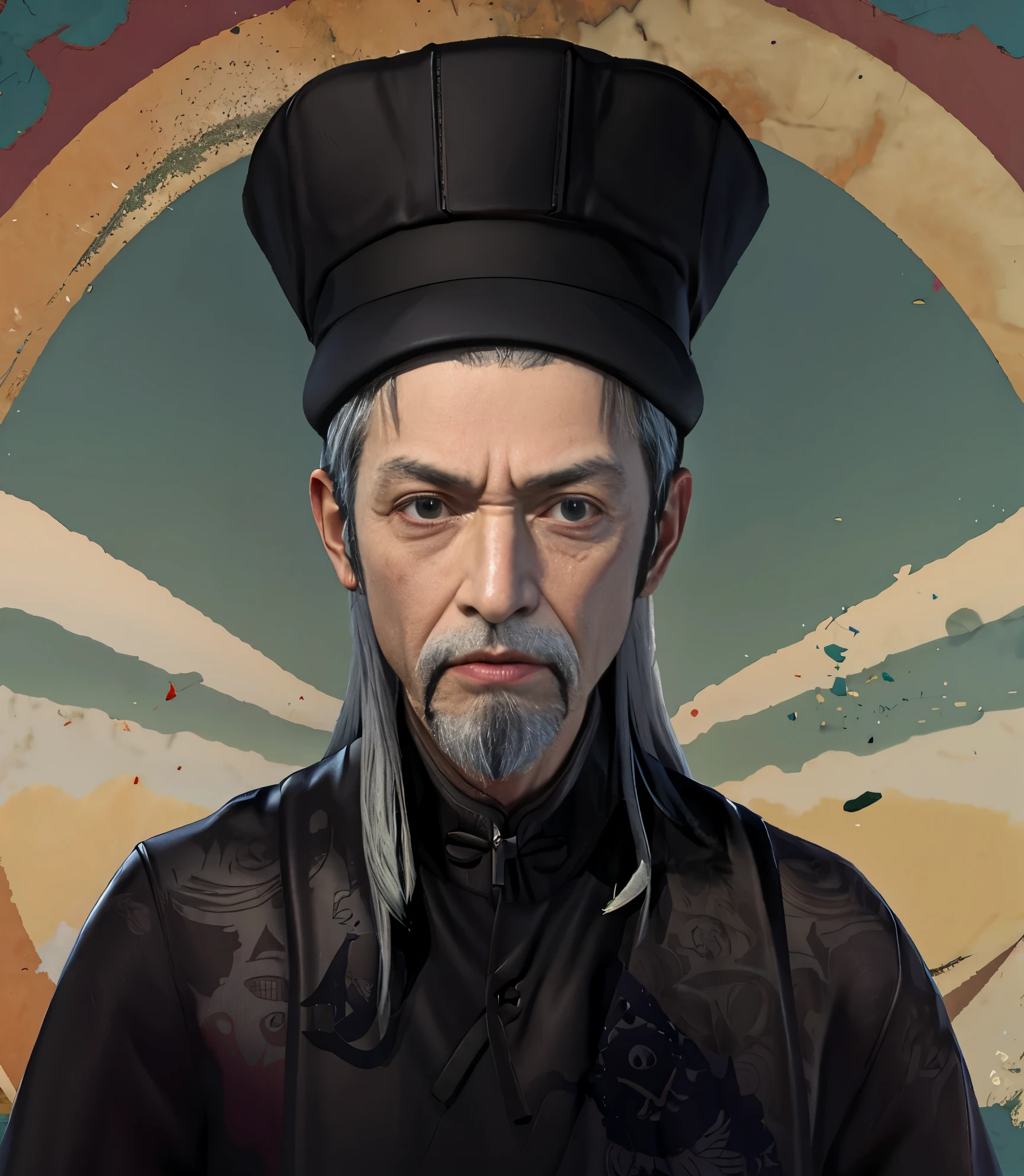 old man dusk，One guy，Asian people，National style virtual human
