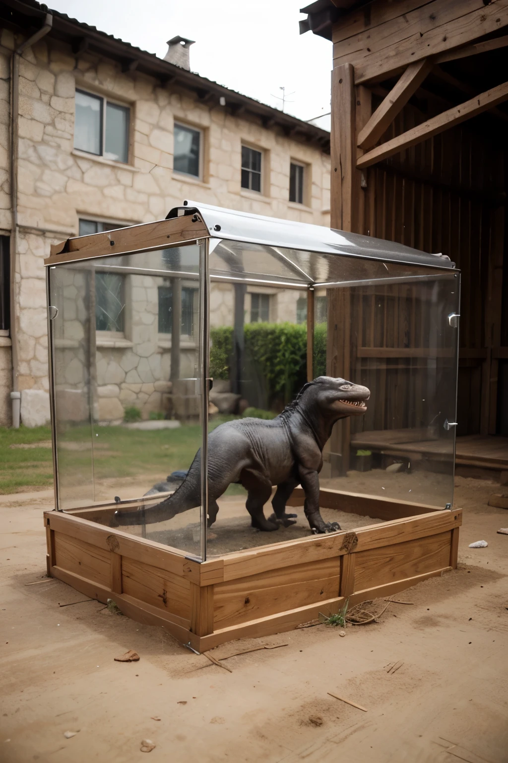Create a trex enclosure for a zoo