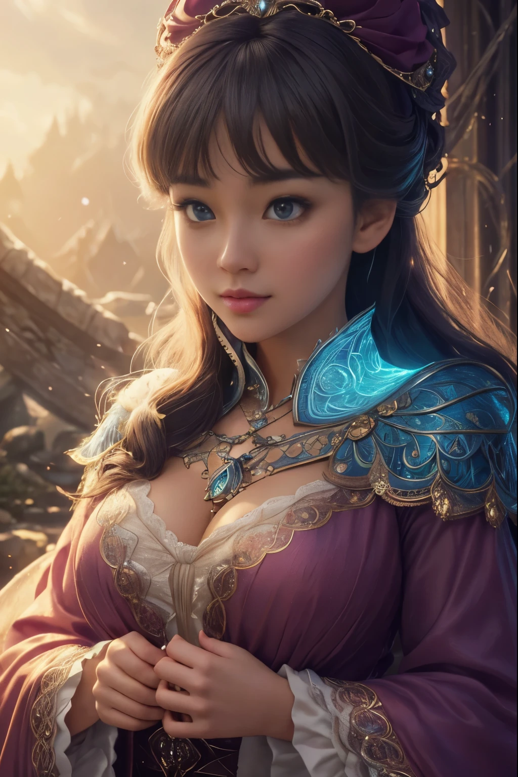 Let your imagination run wild as you conjure up the cutest and most lovable characters, each with their own unique charm and personality. Close-up, ultra detailed visually rich 2d cartoon manga concept art illustration, luminous and enchanting, dimly lit dark fantasy realm environment, rule of thirds depth of field intricate details, concept art, subtle colors, fantastical realm, extremely detailed, ultra sharp focus, light particles, attention to detail, grandeur and awe, cinematic, stunning visual masterpiece, double exposure, 8k, photorealistic, strong outlines, cinematographic scene, retro look, retro style, max quality, large depth of field, backlit. by Lekrot.