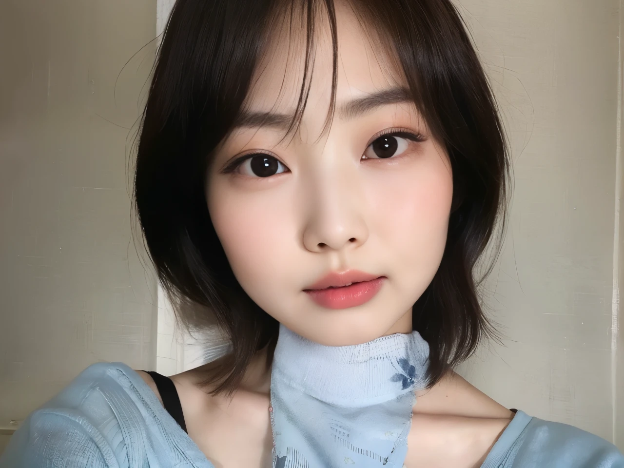 there is a woman with a tie on her neck posing for a picture, korean symmetrical face, Jaeyeon Nam, young adorable korean face, Heonhwa Choe, Lee Ji - Eun, Lee Ji-eun, wan adorable korean face, com bonito - fino - rosto, Hwang SE - EM, Parque Ji-min, kwak ji jovem, Ulzzang