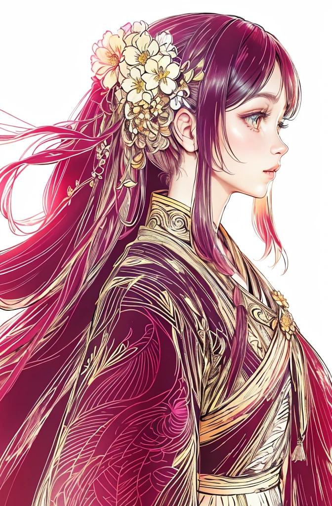 A girl with beautiful detailed eyes and lips, long eyelashes, and an extremely detailed face. She is standing in a garden surrounded by colorful flowers and lush greenery. The sunlight softly illuminates her face, creating a warm and vibrant atmosphere. The artwork is created using a realistic painting medium, with high-resolution details and sharp focus. The colors are vivid and vibrant, enhancing the overall visual impact of the image. The lighting is natural and gentle, casting soft shadows on the girl's features and the surrounding environment. This artwork is a masterpiece of art, showcasing ultra-detailed and photorealistic elements.