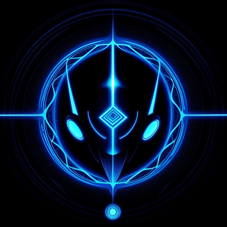 "Please create an image of a cartoon-style alien scientist wearing futuristic headphones standing in front of a blue background. The image should be digital art inspired by Andrei Kolkoutine, Tumblr, psychedelic art and sacred geometry. The alien scientist is in the spiritual dimension, where the form is psychedelic and composed of sacred geometry. He is a portal of energy. Please take into consideration art references from Dan Mumford and Alex Grey, as well as elements of DMT entities, alien music, and LSD art. Black and white