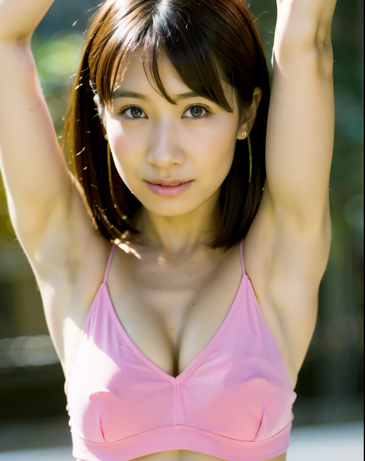 (8K、Raw photography、top-quality)、Super Detail、Ultra High Resolution、(Photorealistic、real picture.37)、Portrait、、High detail RAW color child texture image very delicate and beautiful、ighly detailed、8K壁紙、amazing and detailed detail、Huge file size、Official art、ighly detailedなCGユニティ8K壁紙、ighly detailedな美少女、ighly detailedな顔、 ighly detailedな目、ighly detailedな皮膚、ighly detailedな指、ighly detailedな鼻、ighly detailedな口の中、(perfect anatomia:1.8)、Highly detailed background、ighly detailedな服、1girl in、cute little女の子、Realistic body、Petite、Rough skin、shorth hair、(Bangs:1.2)、cute little、lifelike face、Delicat eyes、drooping eyes、ighly detailedな脇の下, Very high quality armpits, Armpit fetish, ((The ultimate high quality armpit:1.3)), ((Sunken armpits))、((Deep wrinkled armpits))、(((((Pigment armpits))))、{{{Severe pigmented armpits}}}、 Viewerview、Cowboy Shot、Face forward、Standing Pose、Contrapo、Dynamic lighting、Bob Cut Hair、Cowboy Shot、ighly detailedな脇の下, Very high quality armpits, Armpit fetish, ((The ultimate high quality armpit:1.3)), ((Sunken armpits))、((Deep wrinkled armpits))、(((((Pigment armpits))))、{{{Severe pigmented armpits}}}、 dark armpits、