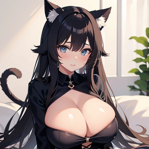 Sexy big breasted cat ears girl