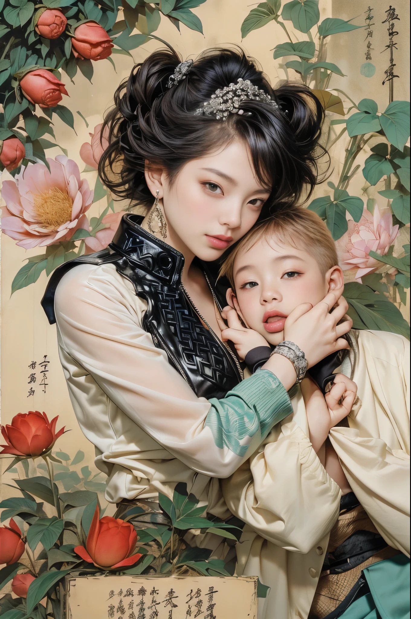 ca, ca美丽清晰's背景:1.2), High detail eyes , scantily clad, Lace, latex, 粉色's, 紫色's, mint, 蓝色's, 's, 薰衣草色's头发, body part piercing, ca, ca, 超细致's头发, tmasterpiece, 最好's品质, high high quality, A high resolution, Detail Enhancement, ((世界上最美丽's形象)), tmasterpiece, 最好's品质, high high quality, A high resolution, Detail Enhancement, ((最美's画面 ), stjepan sejic 's艺术, J·斯科特·坎贝尔's艺术作品, Artist Gilliam March, 刘西默's作品, 4K, A high resolution,high high quality详细, 's风格 ::2.0 comic illustration style,high high quality, A high resolution, Detail Enhancement, 8K, k hd, 最好's品质, high high quality, A high resolution, Detail Enhancement, 8K, HighDynamicRange, Focus sharp, ultra - detailed, 完美's照明, , plumw, 臀部's曲线优美, Rochas, rock star, 凉爽's,Black leather jacket , 's风格, peak, Cat's ears, cool bracelet, collars, 更短's裤子, fishnets pantyhose, Heart print, inner strength,