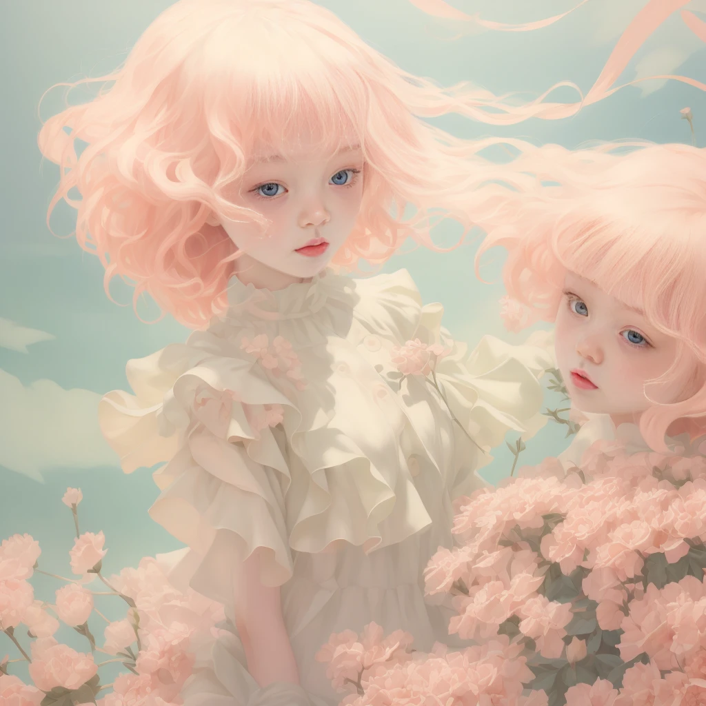 masterpiece,best quality,fenhong,1 girl,pink,city,