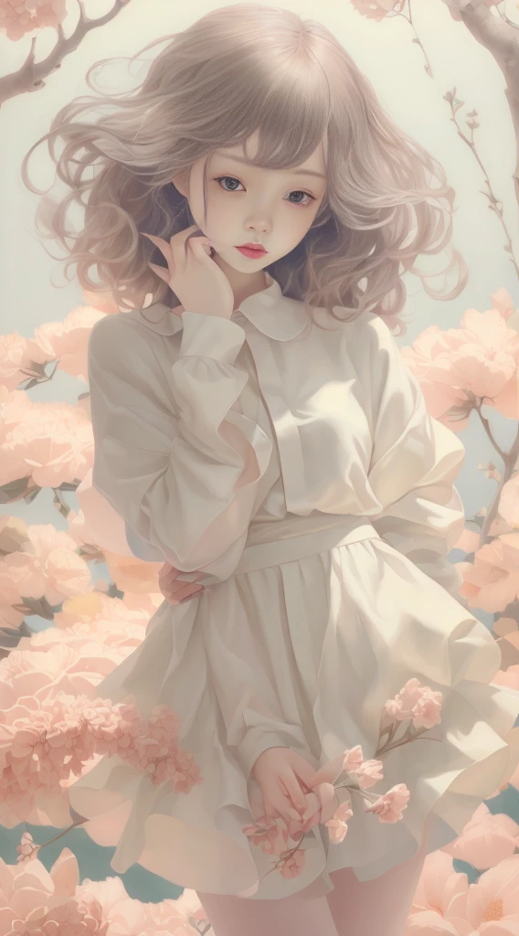 masterpiece,best quality,fenhong,1 girl,pink, haven