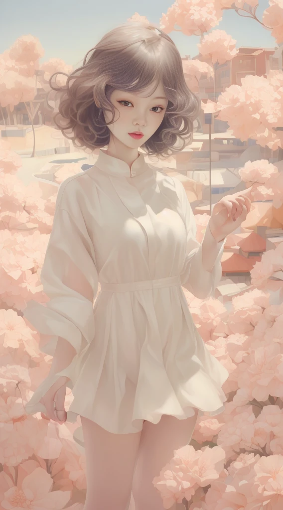 masterpiece,best quality,fenhong,1 woman,