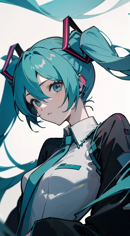 faces　(((miku hatsune)))　small tits　arknights　A slender (cool)　(overlooks) ハイクオリティ 笑faces