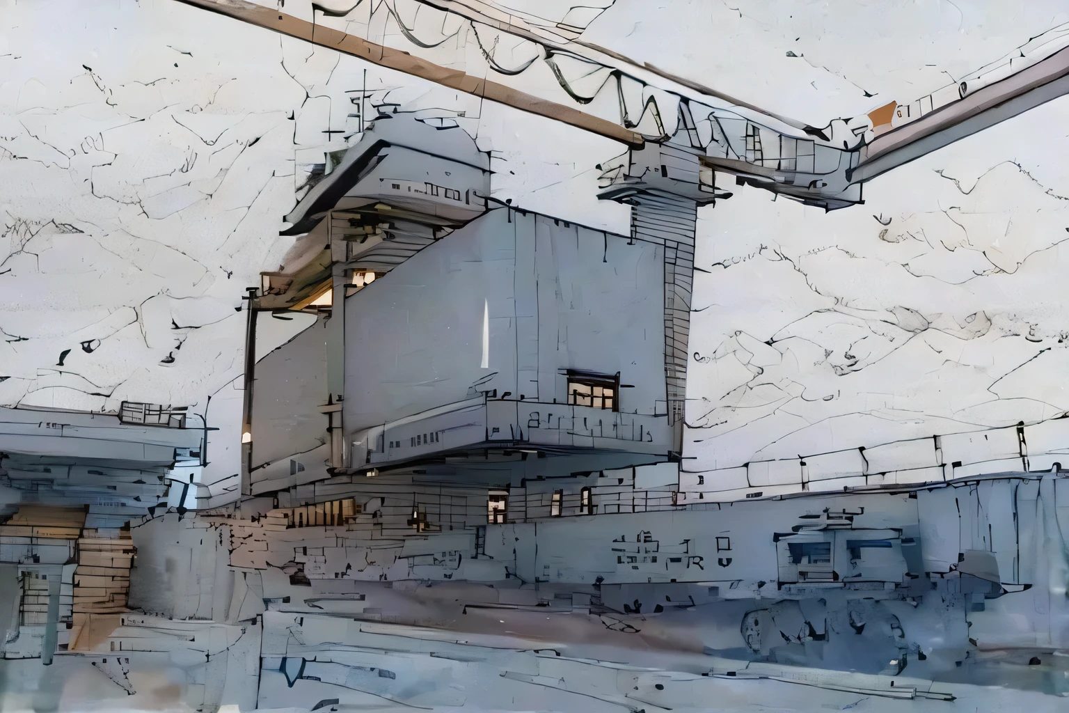 linear, gray in color, white Background, Background,Sketch, Sketch,pen_Sketch_style of,Arafat containers lined up on the side of the road, Shipping containers, sales warehouses, courtyard, shipping docks, high quality download, cold storage, Wide plan установки, High-quality image, Richard Carline, Wide long-range view, looking at the camera, Joshua Cotter, topquality, completely filled space, Wide plan