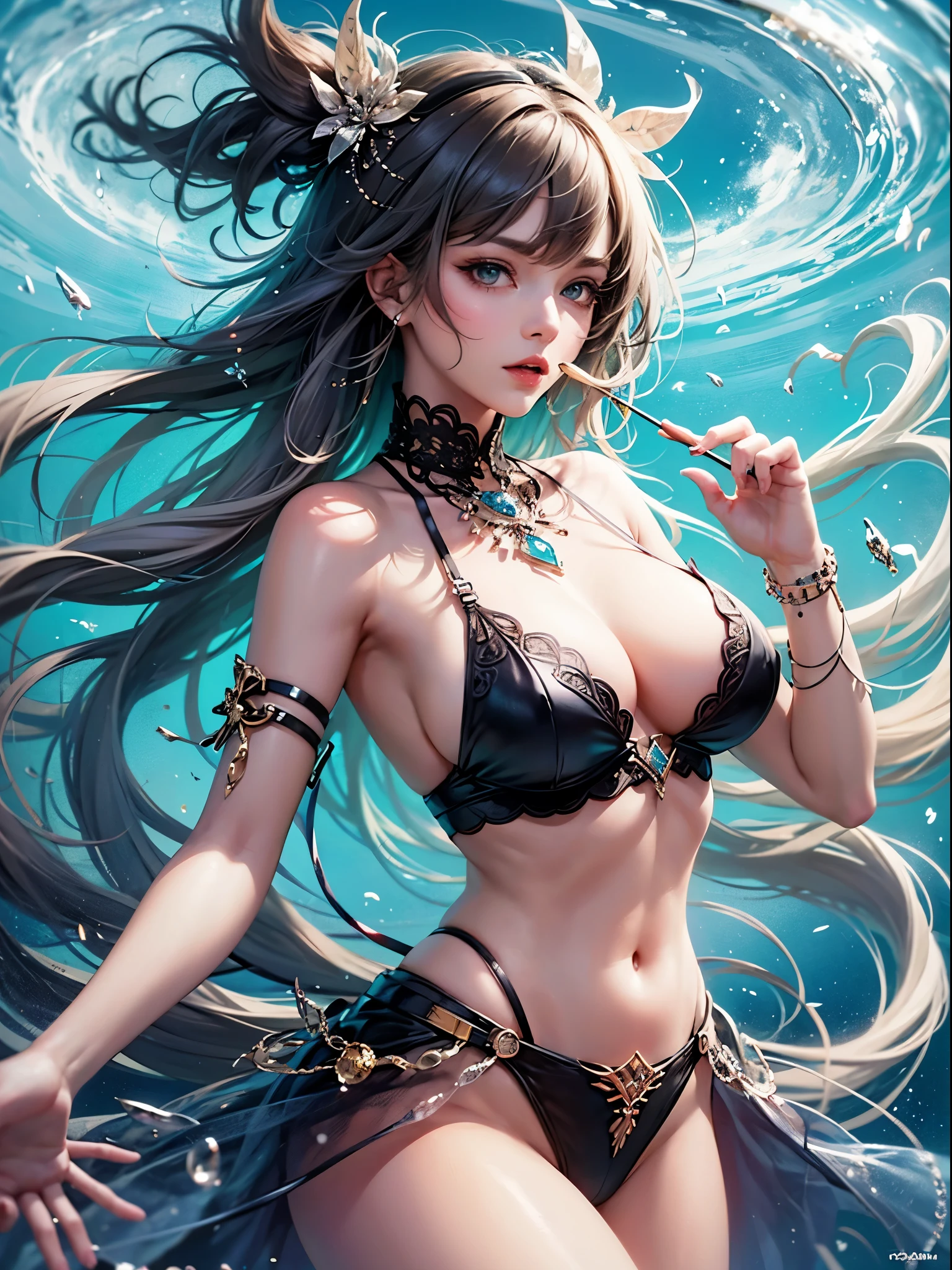 offcial art, Unity 8k壁纸, Ultra-detailed, Beautiful and aesthetically pleasing, tmasterpiece, best qualityer, (zentangle, datura, clew, meshing), (s fractal art: 1.3), 2guys,twincest,Sister flower,Underage girls, age 5,(Hairstyles: Long hair) Ocean, Extremely detailed, dynamic angle, Cowboy shot, The most beautiful forms of chaos, elegant, Fauvistdesign, vivd colour, romanticism lain, Seafoam, Buble, shells, Fish, pearls,Colorful lollipop,cute big breasts, --auto --s2