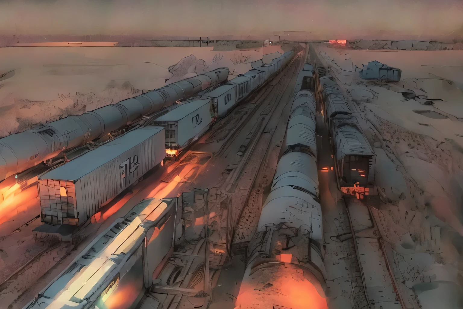 linear, gray in color, white Background, Background, Sketch, Sketch, pen_Sketch_style of, arafly long train on the tracks near a body of water, trains, trains in the background, train, Rails, Werner Gutzeit, photo taken in 2 0 2 0, Railways, by Karl Völker, train far, alexander rostov, chemical rail, alexey egorov, Commercial warehouses, by Ihor Podolchak