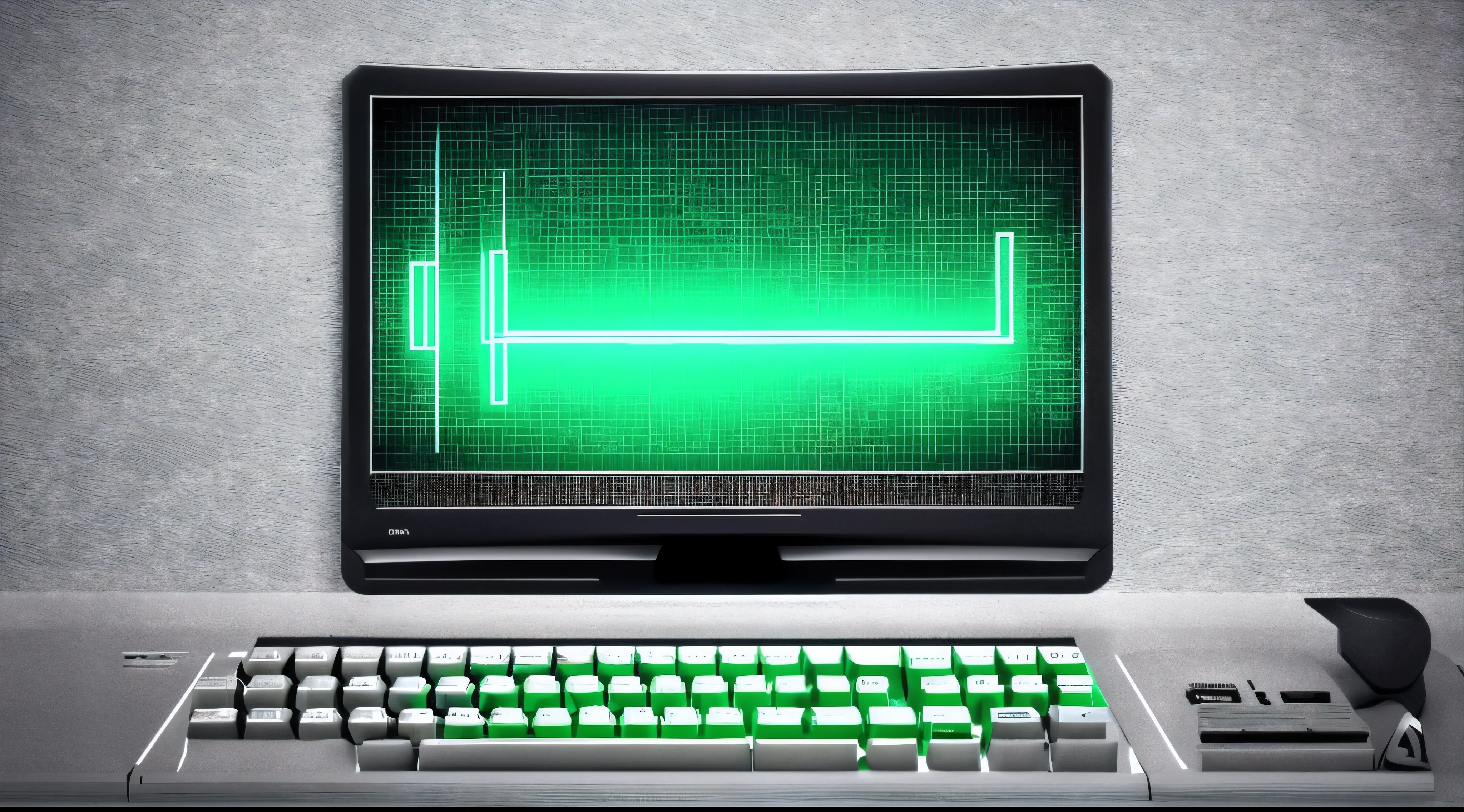 old screen, DOS format, retro technology, vintage vibes, pixelated graphics, monochrome colors, green text, flickering display, command prompt, computer nostalgia, nostalgic atmosphere, keyboard typing, glowing pixels, scan lines, computer programming, 80s aesthetics, retro gaming, minimalistic design, matrix code, binary digits, loading screen, outdated operating system, technological artifacts, analog era, low-resolution display, command line interface, alphanumeric characters, obsolete software, virtual reality inception, digital art, glitch effect, computational nostalgia.