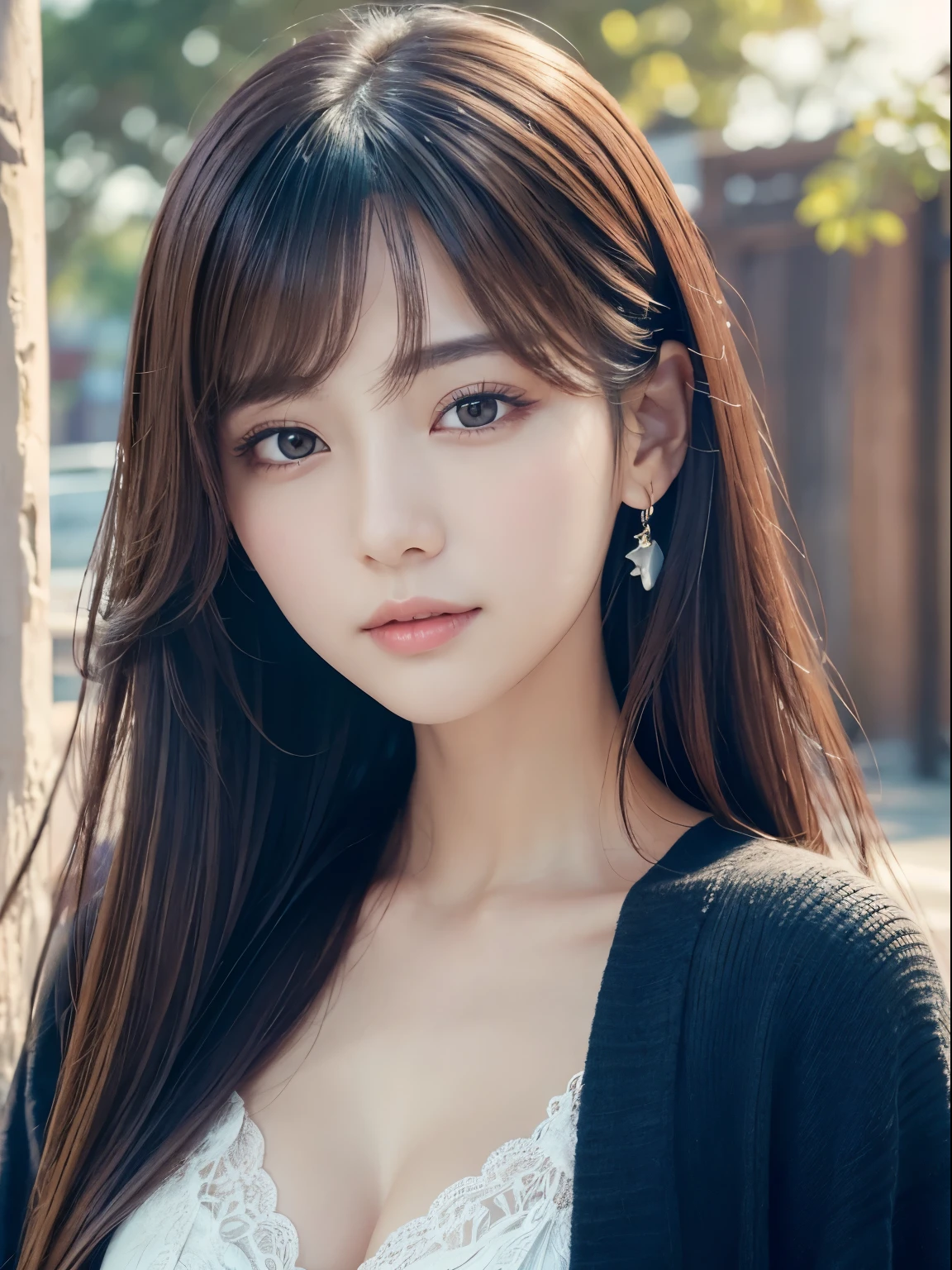 ​masterpiece、1 beautiful girl、detailed brown eyes、Puffy eyes、top-quality, 超hight resolution, (Realisticity: 1.4), cinematlic lighting、(Korea person)、Asian Beauty、Super beauty、Beautiful skin、A slender、(Look at viewers)、(A hyper-realistic)、(hight resolution)、(8K)、(ighly detailed)、(beautifully detailed eyes)、(ultra-detailliert)、 (wall-)、A detailed face、Bright lighting、profetional lighting、