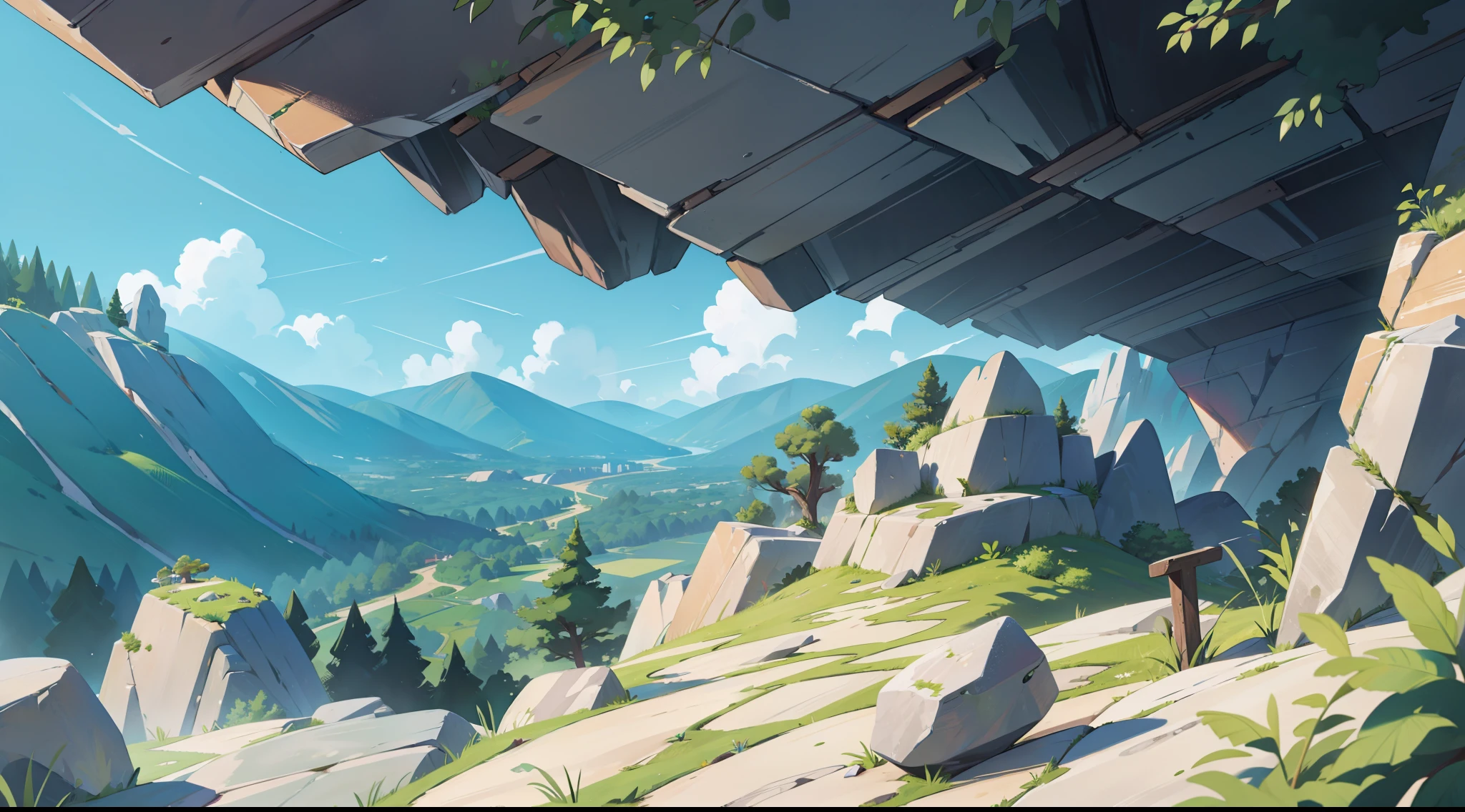 a rock escarpment