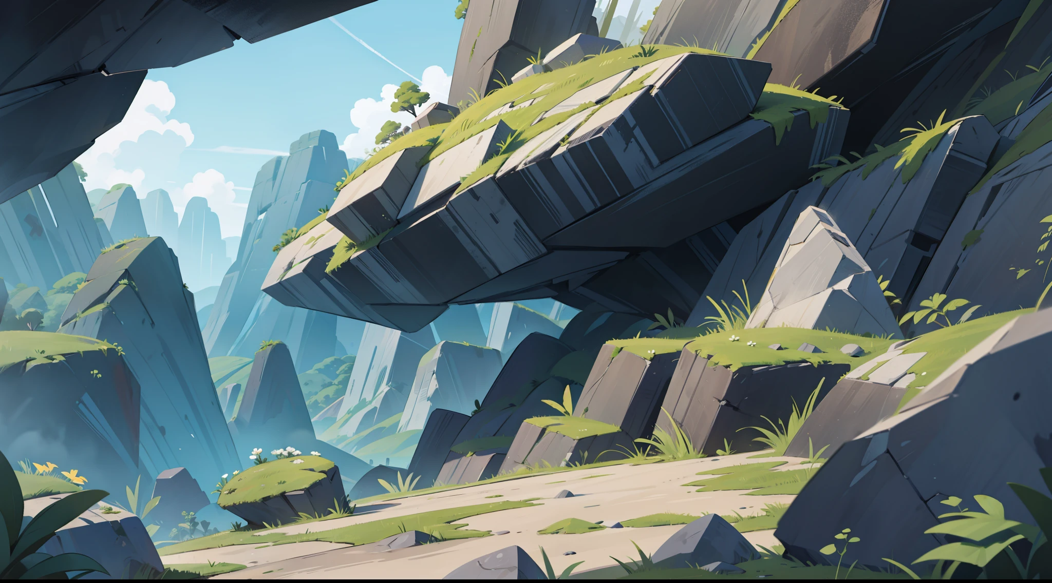 a rock escarpment