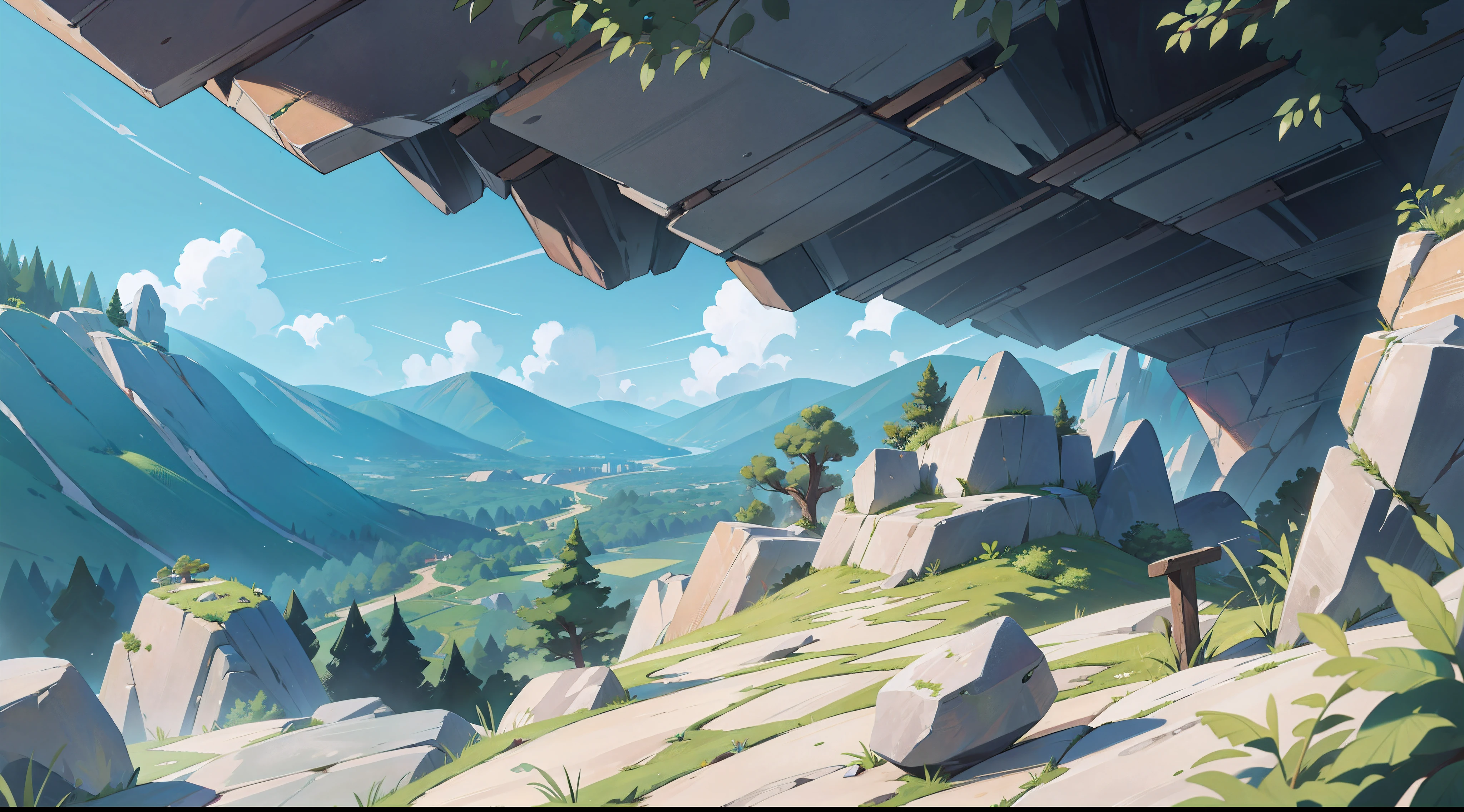 a rock escarpment