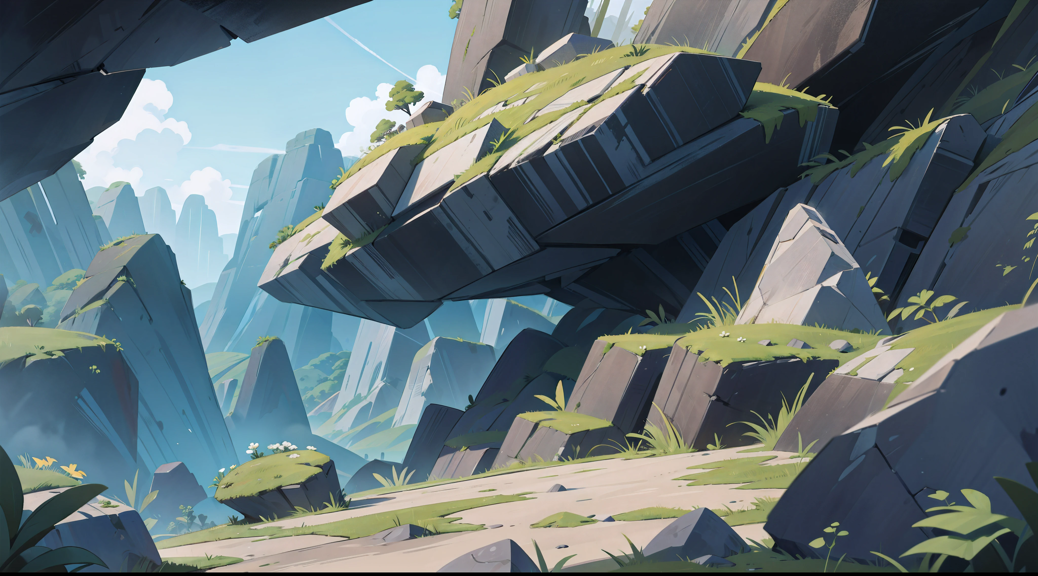 a rock escarpment
