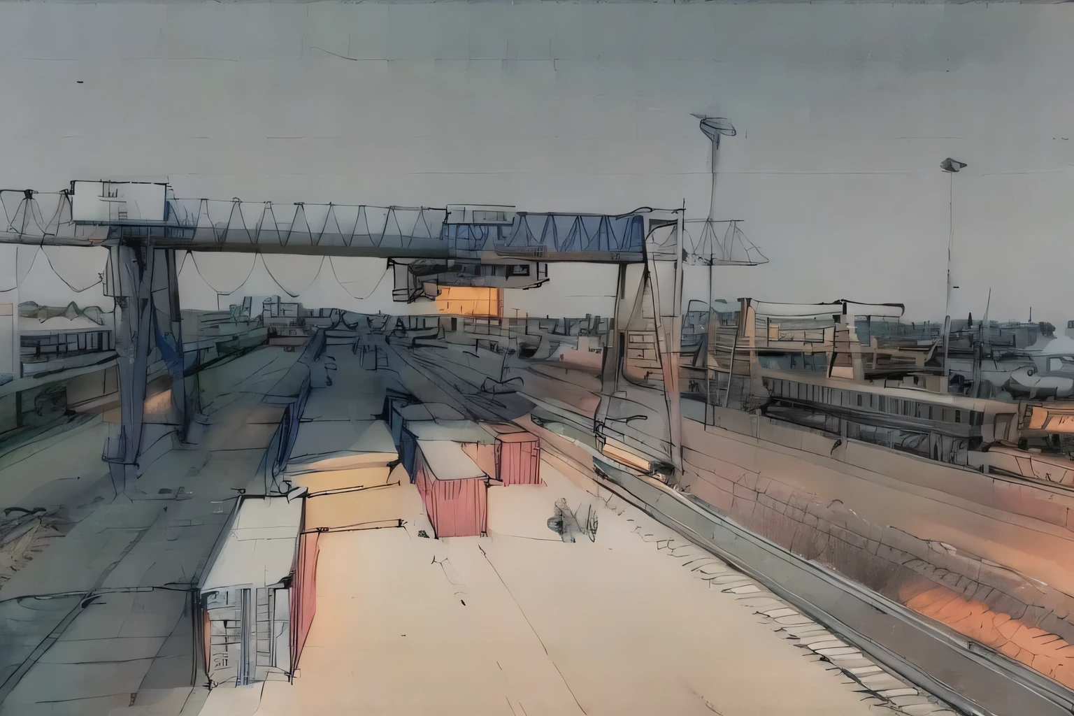 linear, gray in color, white Background, Background, Sketch, Sketch, pen_Sketch_style of,ARAFED forklift moves containers in a large container yard, Shipping containers, Richard Carlin, Commercial warehouses, photo taken in 2 0 2 0, high quality upload, full resolution, The photo was taken in 2018, by Karl Völker, When Vermehr, 3 4 5 3 1, photo taken in 2 0 2 0, Industrial Photography