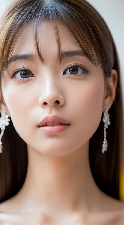 ((Realisticity: 1.2)), ((The highest resolution: 8K UHD)), Best Quality,masutepiece,hight resolution,nffsw, ((1 super detailed and ultra-realistic girl)), ((とても美Right女王のまばゆい??り, Super realistic, and ultra detailed)),((White skin, Beautiful, Smooth, zora々Right, hyper realistic and hyper detailed )), Long hair, ((hyper realistic and hyper detailedなセーター)), Solo, ((Super realistic, Super beautiful, Ultra-detailed jewelry)), ((Super beautiful, hyper realistic and hyper detailedな白のふわふわのセーターと青のジーンズ)), ((Super beautiful, Super realistic, Ultra Detailed Diamond Filled Earrings)), ((超美Right上半身, Super beautiful, hyper realistic and hyper detailed)), ((Oversized, Super realistic stall)) ((Super beautiful, Super beautiful, hyper realistic and hyper detailedなヘアーバン)), ((Super beautiful, hyper realistic and hyper detailedな茶色の髪)), Candid, photograph, hight resolutionであり, 8K4K,Bokeh,
